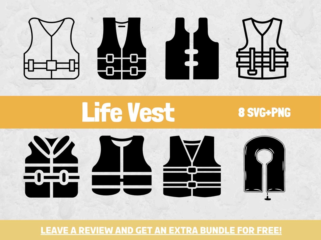 Life Vest Svg, Watersports SVG, SVG Files for Cricut, Kayak Clipart