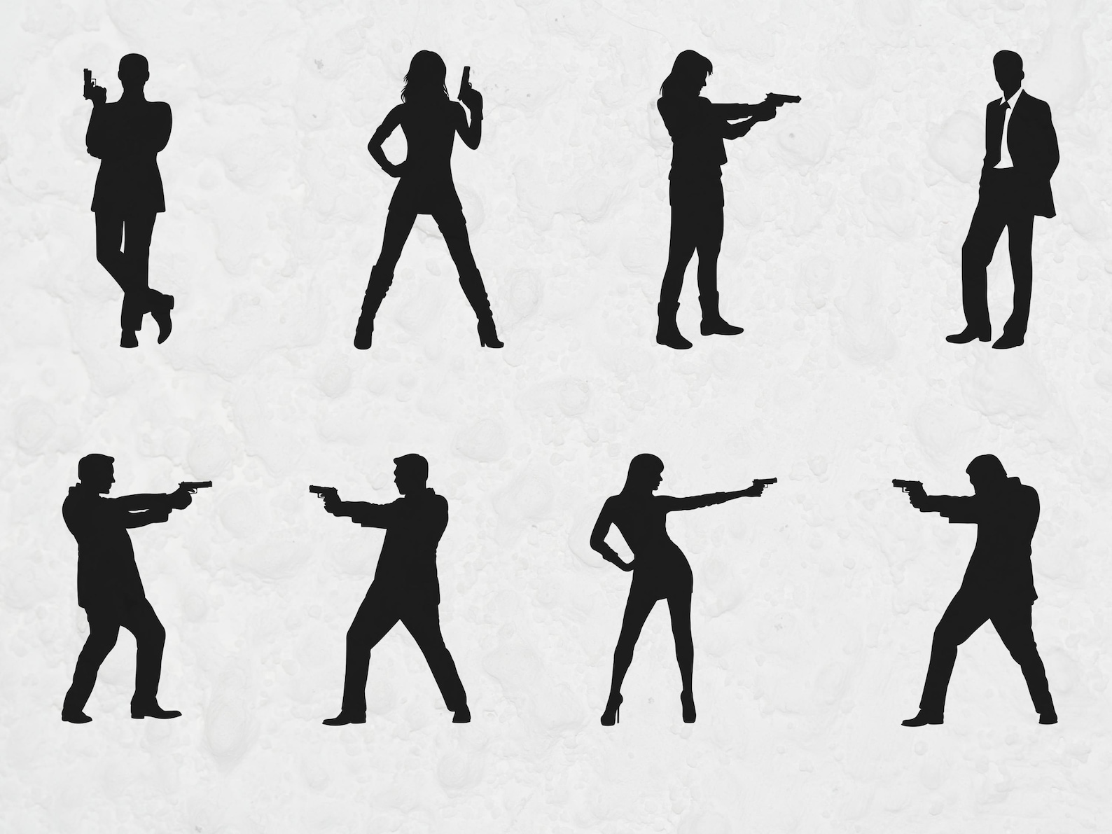Simple Agent Svg Secret Agent SVG Bundle, Spy Silhouette SVG PNG, Detective Agent Cut ...
