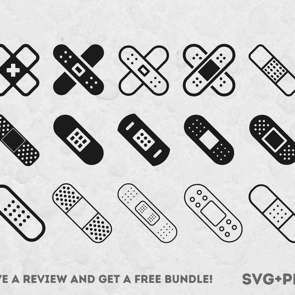 Band Aid SVG, Fichiers Svg pour Cricut, Medicine Clipart, Premiers soins, Medical SVG, Ambulance SVG, First Aid clipart, Paramedic Clipart, Nurse Svg