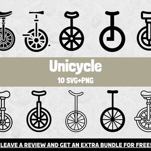 Pacchetto Svg monociclo, Clipart bicicletta, File di taglio monociclo, file Svg per Cricut, Circo svg, Clipart bici, Riproduci Png, PNG ciclo, PNG monociclo