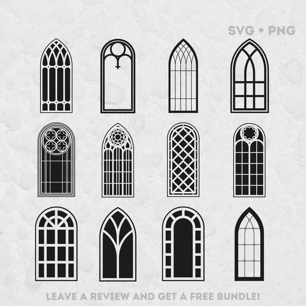 Gothic Window SVG, Svg files for Cricut, Architecture Svg, Gothic Svg, Window Cut File, Building Clipart, Window PNG, Window Vector