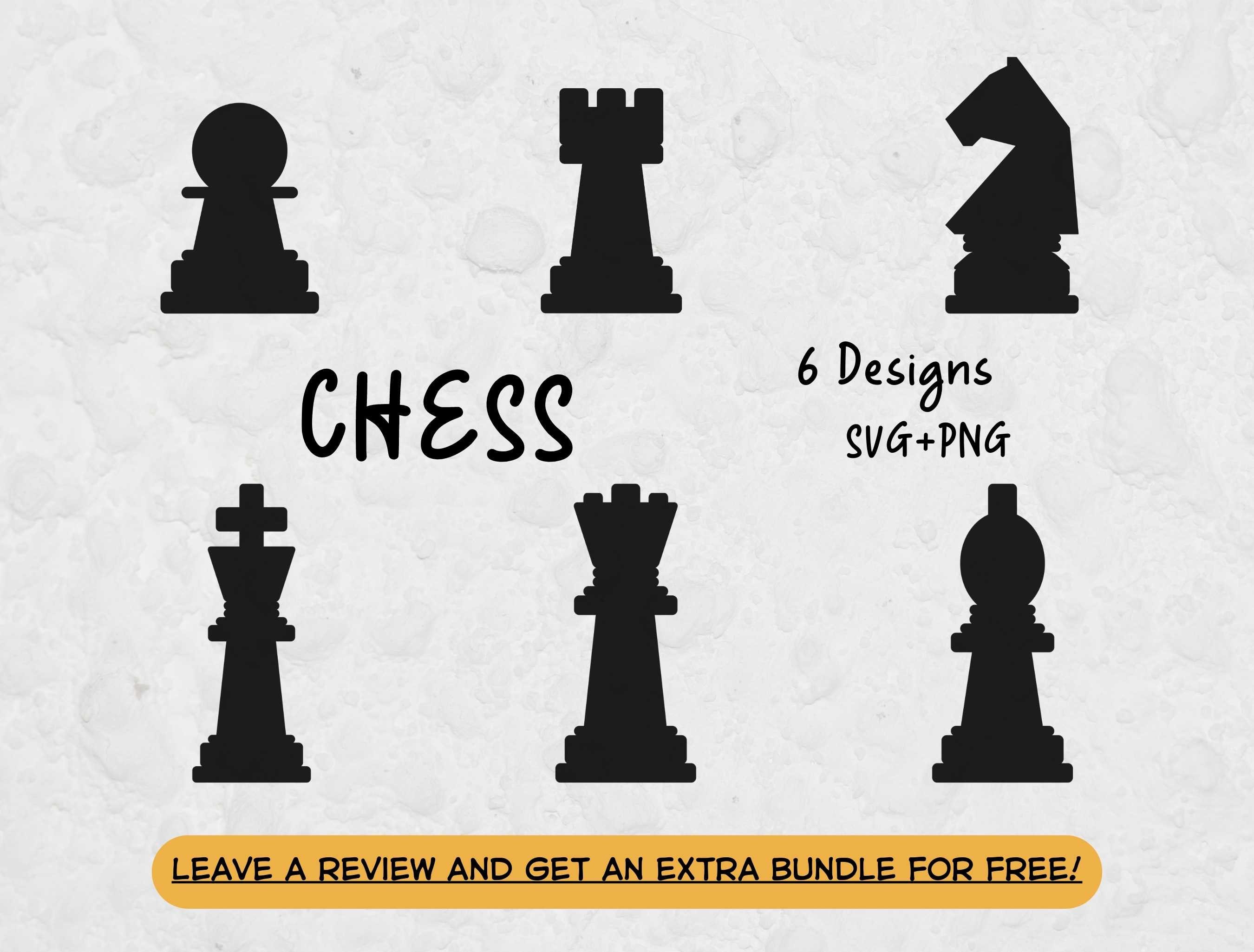 Chess Pieces Svg. Vector Cut file for Cricut, Silhouette, Pdf Png Eps Dxf,  Decal, Sticker, Vinyl, Pin