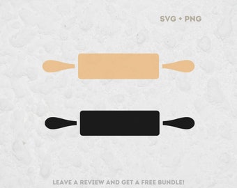 Rolling Pin Svg, SVG Files for Cricut, Baker SVG, Baking Svg, Rolling Pin Silhouette, Bake Clipart, Kitchen Tool SVG, Bakery Icon, Roll Svg