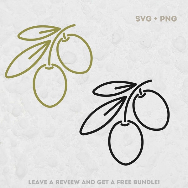 Olive Outline SVG, Svg file for Cricut, Olive Cut File, Tree Svg, Olive Drawing, Olive Clipart, Tree Clipart, Olive Design SVG, Tapas SVG