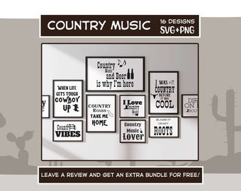 Country Music SVG, SVG Files For Cricut, Country Svg, Southern Svg, Music Quotes, Western SVG, Music Svg, Country Music Shirt Svg