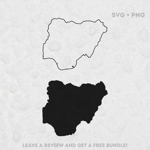 Nigeria Map SVG, Svg files for Cricut, Nigeria Outline Svg, Map of Nigeria, Nigeria Shape, Nigeria Cut File, Africa Svg, Nigeria Solid SVG