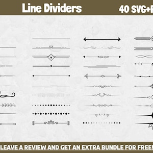 Line Divider SVG, SVG-Dateien für Cricut, Line Divider Cut File, Hochzeitscliparts, Grafikdesign SVG, Divider Cut, Design-Element-Svg