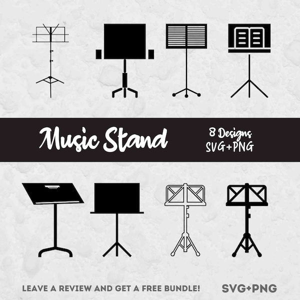 Music Stand Svg, SVG Files for Cricut, Music Clipart, Notes Svg, Music Cut Files, Note Stand Svg, Music Stand Vector, Music Stand Cut Files