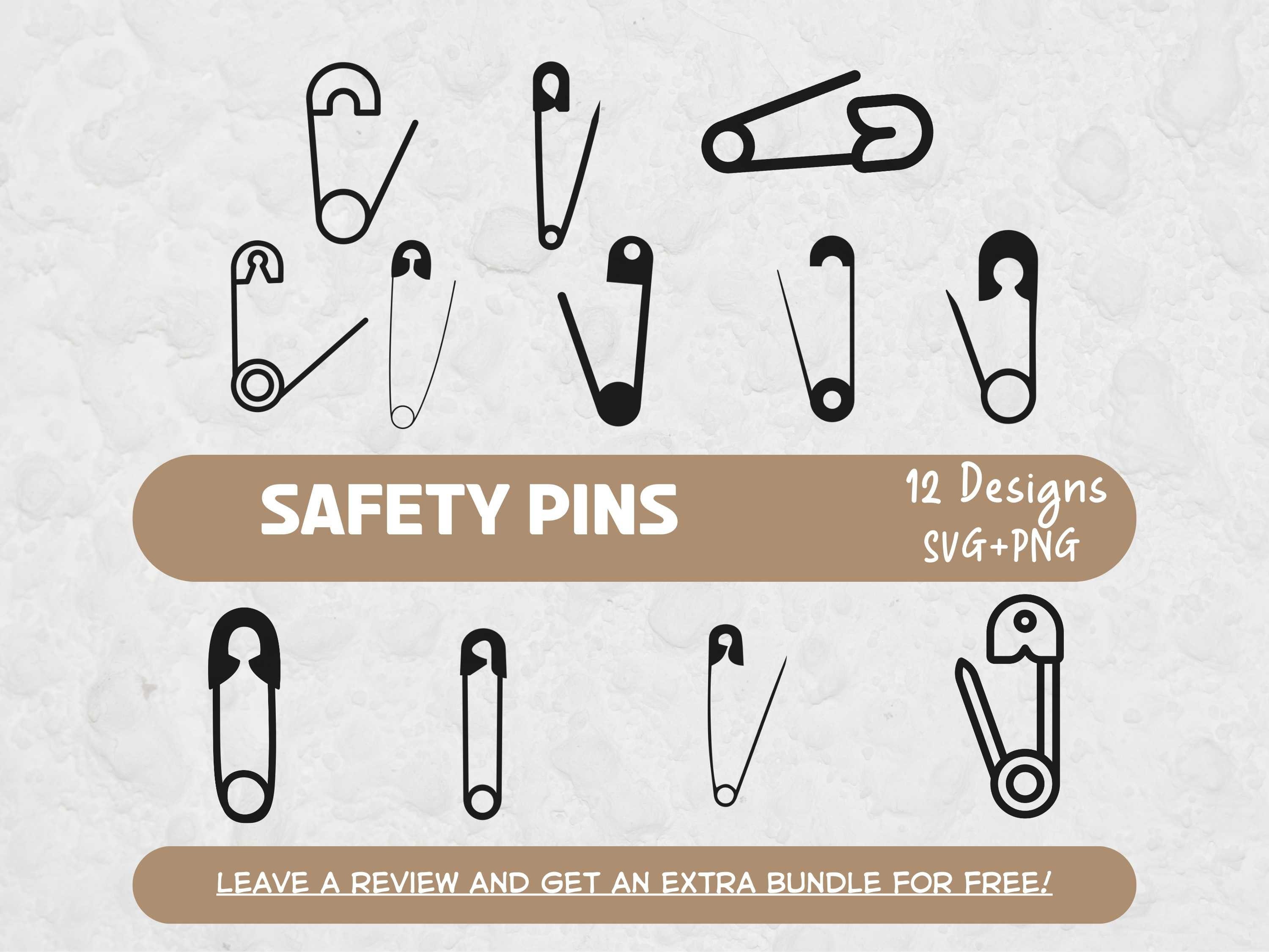 Buy 3 Get 1 Free Rainbow Safety Pins Clipart Clip Art, Baby Safety Pins, Diaper  Pins, Scrapbooking, Invitations, Planners, Graphics, Digital 