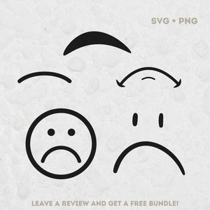 Triste SVG, archivos Svg para Cricut, Triste Clipart, Boca SVG, Boca Triste, Imágenes Prediseñadas de dibujos animados, Imágenes Prediseñadas de cara, SVG de dibujos animados, Diseño de dibujos animados Svg, Cara Svg