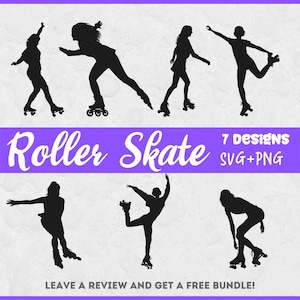 Roller Skate Svg, File SVG per Cricut, Roller Skate Silhouette, Roller Skate Clipart, Roller Skate Cut File, Rollerblade Svg, Roller Derby
