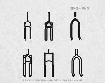 Bike Suspension Fork Svg, SVG Files for Cricut, Bike SVG, Bike Parts SVG, Mechanic Svg, Bicycle Clipart, Mountain Bike Svg, Suspension Svg