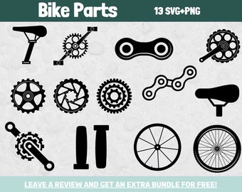 Bike Parts Svg, SVG Files for Cricut, Bike png, Bike Wheel png, Mechanic Svg, Bicycle Clipart, Wheel Clipart, Bike Racing Svg, Road Bike Svg