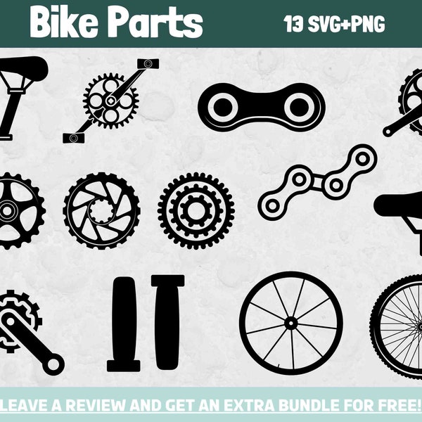 Bike Parts Svg, SVG Files for Cricut, Bike png, Bike Wheel png, Mechanic Svg, Bicycle Clipart, Wheel Clipart, Bike Racing Svg, Road Bike Svg