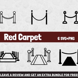 Red Carpet SVG, SVG Files for Cricut, Velvet Rope SVG, Movie clipart, Cinema Clipart, Celebrity svg, Celebrity Clipart, Television Svg