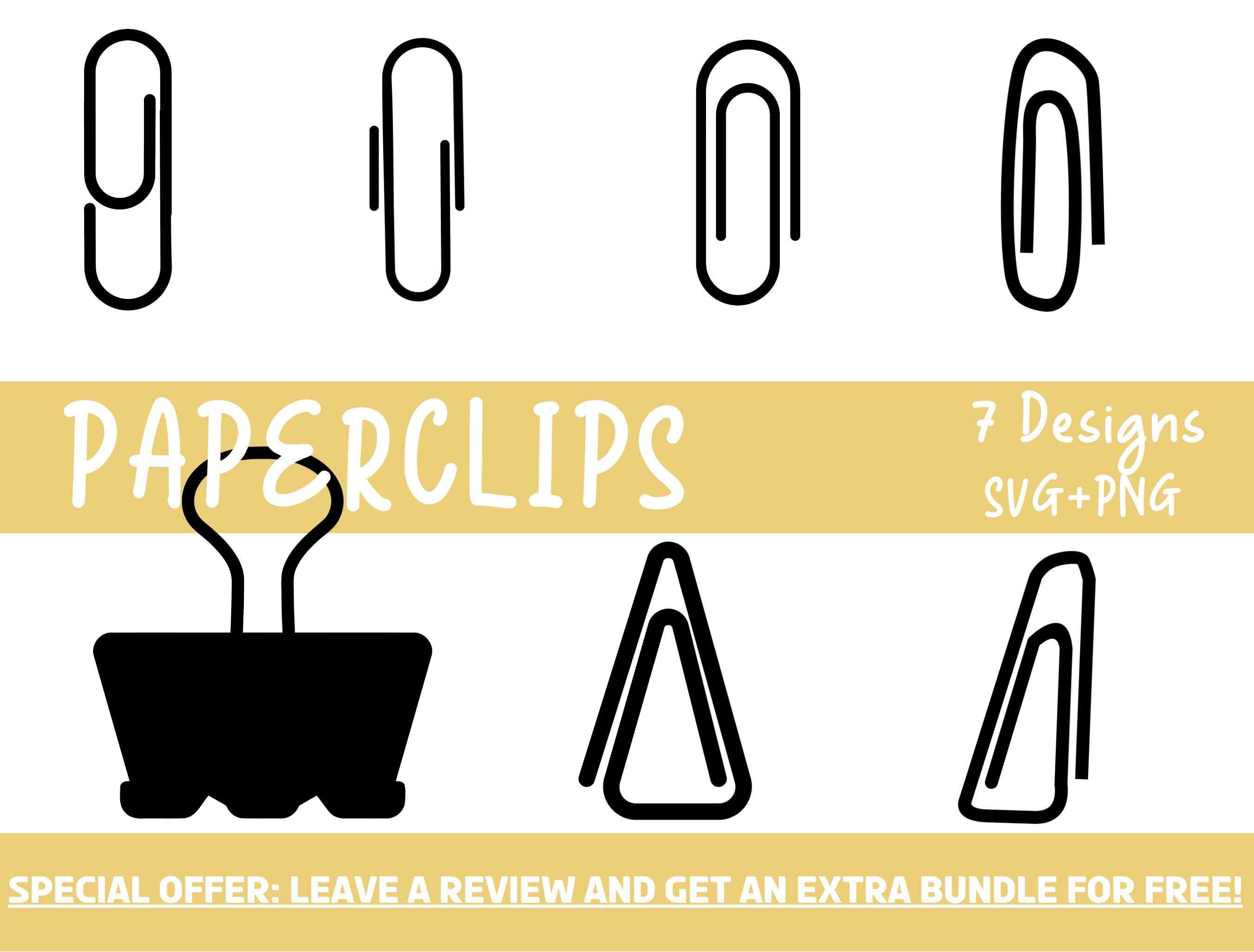Paperclip SVG Bundle Commercial Use SVG Paperclips Svg Etsy Australia