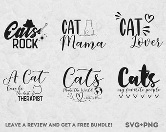 Cats Svg, Svg Files for Cricut, Cat Quotes Svg, Cat SVG, Funny Cat Svg, Cat Lover Gifts, Cat Owner, Cat Clipart, Cats Rock, Cat Wall art SVG