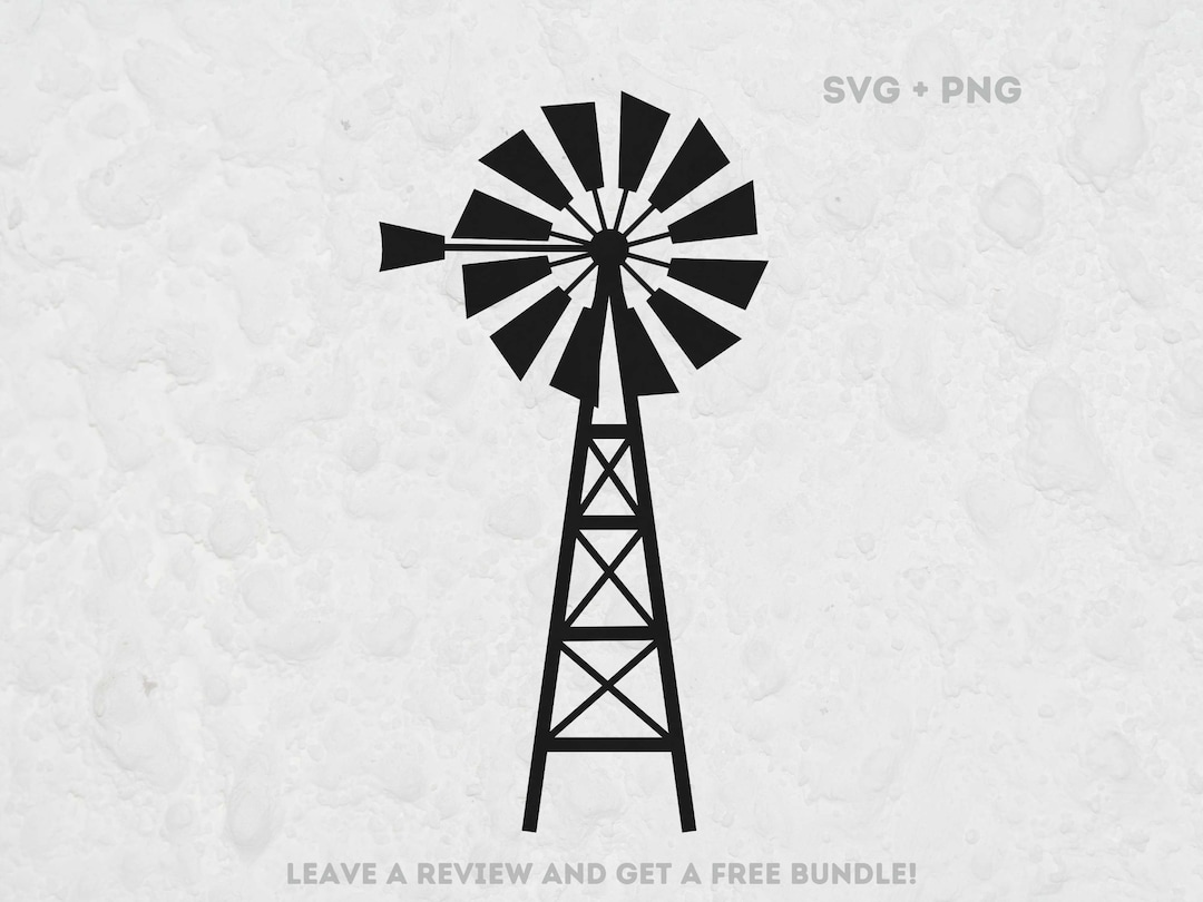 Windmill Svg, SVG Files for Cricut, Windmill Png, Farm SVG, Windmill