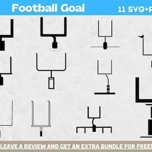 Voetbaldoel Svg Bundel, Voetbal Svg, SVG-bestanden voor Cricut, Voetbal Clipart, Doel svg, American Football Clipart, Instant Download