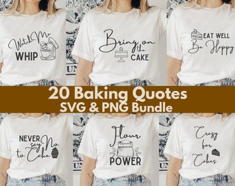 Pakiet SVG z cytatami o pieczeniu, Cytaty kuchenne SVG, Zabawne pieczenie SVG, Pliki Cricut Cut, Powiedzenia o pieczeniu SVG, Znak piekarni SVG, Wystrój kuchni