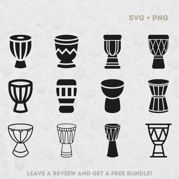 Djembe Drum SVG, fichiers Svg pour Cricut, Djembe SVG, Drum clipart, Drum Cut File, Goblet Drum Svg, Rhythm Clipart, Afrique de l’Ouest SVG, Drum Png