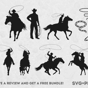 Western SVG, Lasso SVG, Western Clipart, Cowboy SVG, SVG-Dateien für Cricut, Texas svg, Reiten, Bauernhaus svg, Cowboy Clipart