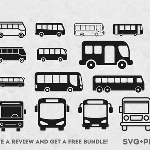 Autobus SVG, pliki SVG dla Cricut, Autobus Clipart, Plik Bus Cut, Transport Clipart, Kierowca autobusu SVG, Sylwetka autobusu, Transport SVG, Clipart podróżny