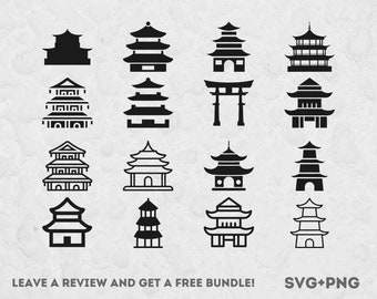 Pagoda SVG, Svg Files for Cricut, Gazebo Svg, Building Svg, Building Clipart, Cricut Svg, Pavilion SVG, Asian Svg, Asian Clipart, Japanese