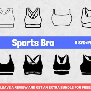 Bundle Svg de soutien-gorge de sport, fichiers Svg pour Cricut, vêtements Svg, Svg de vêtements pour femmes, sous-vêtements SVG, Clipart sport, mode SVG, soutien-gorge PNG, fichiers de coupe