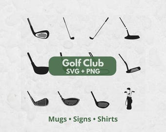 Golf Club SVG, SVG Files for Cricut, Golf SVG, Golf Clipart, Golfing Svg, Golf Player Clipart, Clubs Svg, Golf Design Svg, Golf Icons, Club