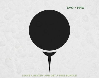 Pelota de golf SVG PNG, archivos SVG para Cricut, Golf SVG, Pelota de golf vectorial, Imágenes prediseñadas de golf, Golfing Svg, Cricut Svg, Pelota de golf PNG