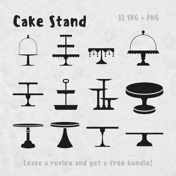 Cake Stand SVG, SVG Files for Cricut, Baking Svg, Cake Svg, Stand SVG, Food Clipart, Cake Stand Clipart, Bakery Clipart, Cake Display, Cut