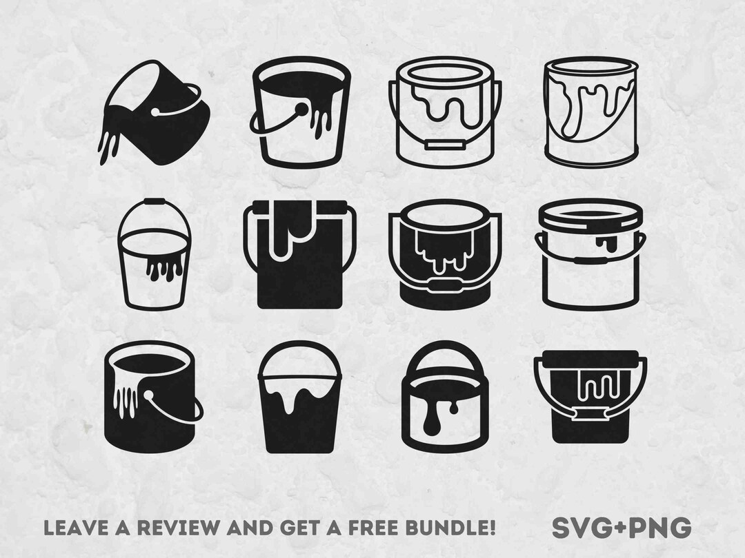 Paint Bucket SVG, Paint Svg, Painter SVG, Svg Files for Cricut, Bucket