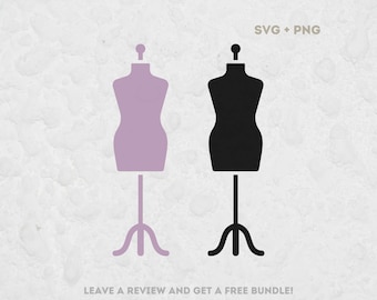 Mannequin SVG, SVG files for Cricut, Mannequin PNG, Sewing Svg, Crafting svg, Sewing Clipart, Fashion Design, Dummy, Lay Figure, Dress Form