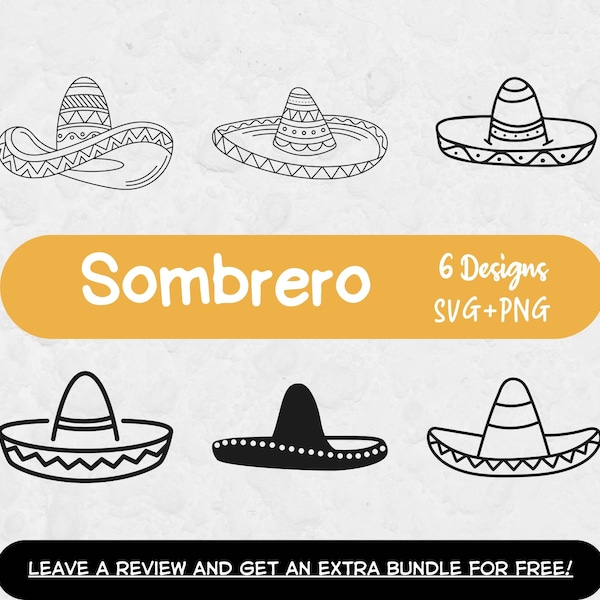 Sombrero SVG, SVG-bestanden voor Cricut, Sombrero Png, Mexicaanse Svg, Mexicaanse Clipart, Sombrero Clipart, Sombrero Cut File, Cinco de mayo SVG