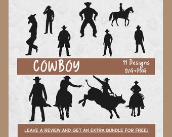 Cowboy Svg, SVG Files for Cricut, Cowboy Cut File, Cowboy Silhouettes, Cowboy Clipart, Texas, Cowboy Silhouette, Western Svg, Farmhouse SVG