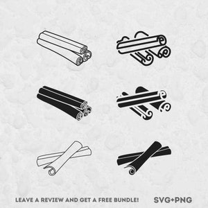 Cinnamon SVG, SVG Files for Cricut, Cinnamon Vector, Spice SVG, Cutting File, Cinnamon Clipart, Kitchen Clipart, Cinnamon Stick, Tea Svg