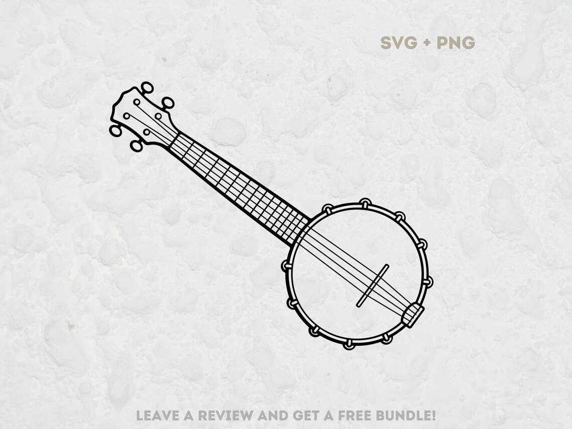 Banjo SVG, Svg Files for Cricut, Banjo Clipart, Banjo Cut File, String ...