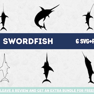Swordfish SVG, Svg files for Cricut, Swordfish Clipart Image, Swordfish Cut File, Fish SVG, Ocean Svg, Swordfish PNG, Swordfish Silhouettes