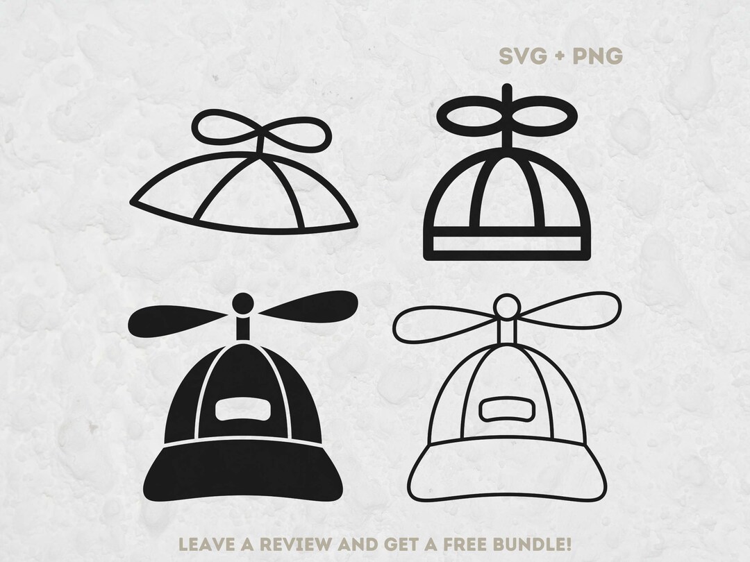 Propeller Hat SVG Svg Files for Cricut Hat Clipart Hat Cut Etsy
