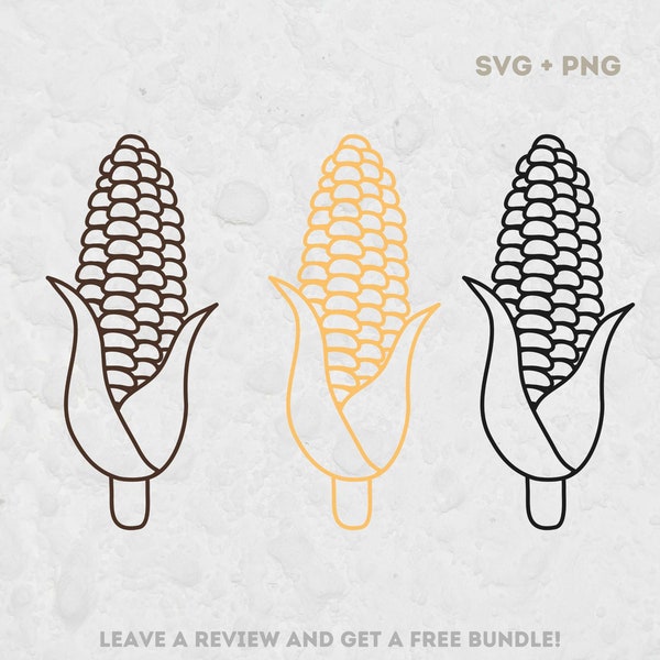 Corn Svg, Svg Files for Cricut, Corn Clipart, Corn Cut File, Corncob Design SVG, Corn SVG, Maize Clipart Image, Cob SVG, Corn Design Svg