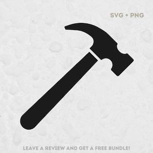 Hammer SVG, Svg files for Cricut, Hammer Clipart, Hammer Silhouette, Tool Cut File, Handyman Svg, Carpenter Svg, Building Clipart