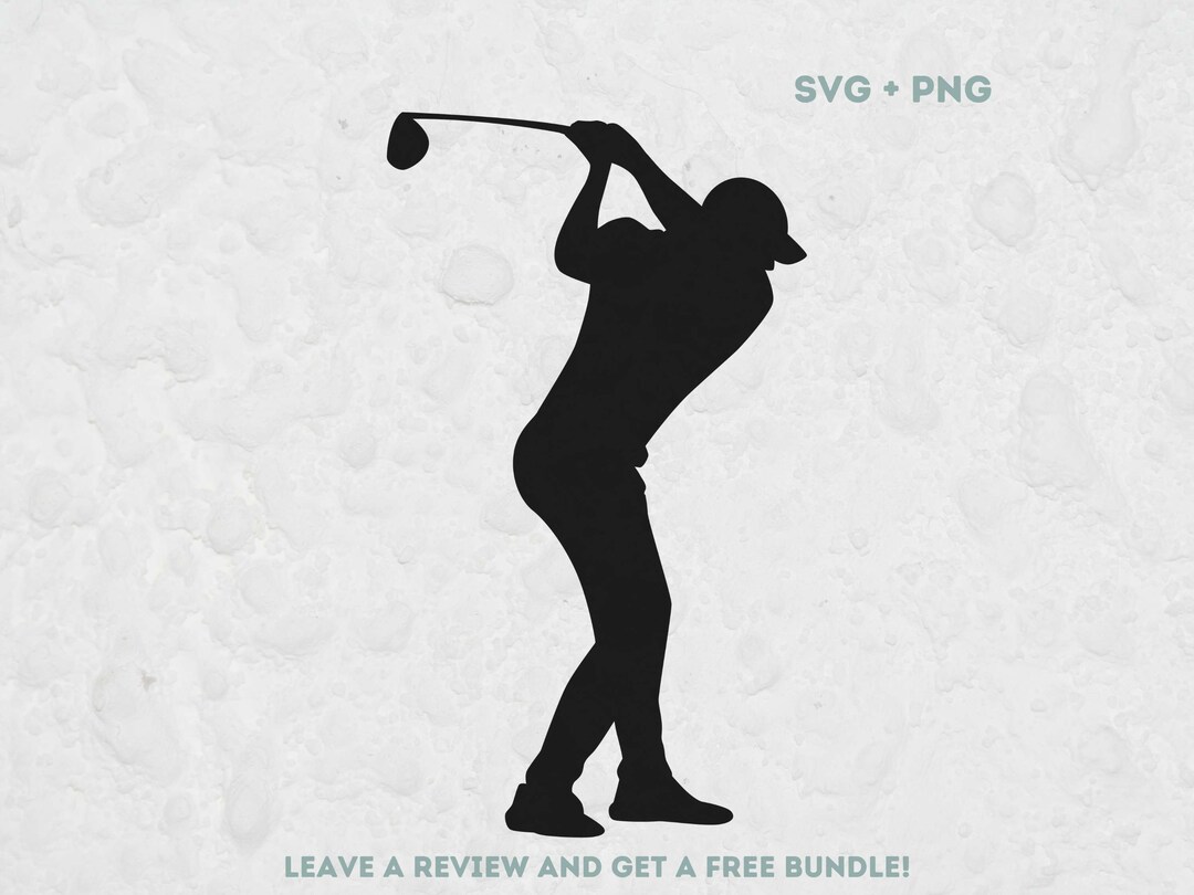 Golf Player Silhouette Svg, SVG Files for Cricut, Golf SVG, Golf
