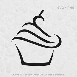 Cupcake SVG, Svg files for Cricut, Cupcake Cut File, Cupcake Clipart, Baking SVG, Cupcake Vector, Bake Cut File, Cupcake Design SVG
