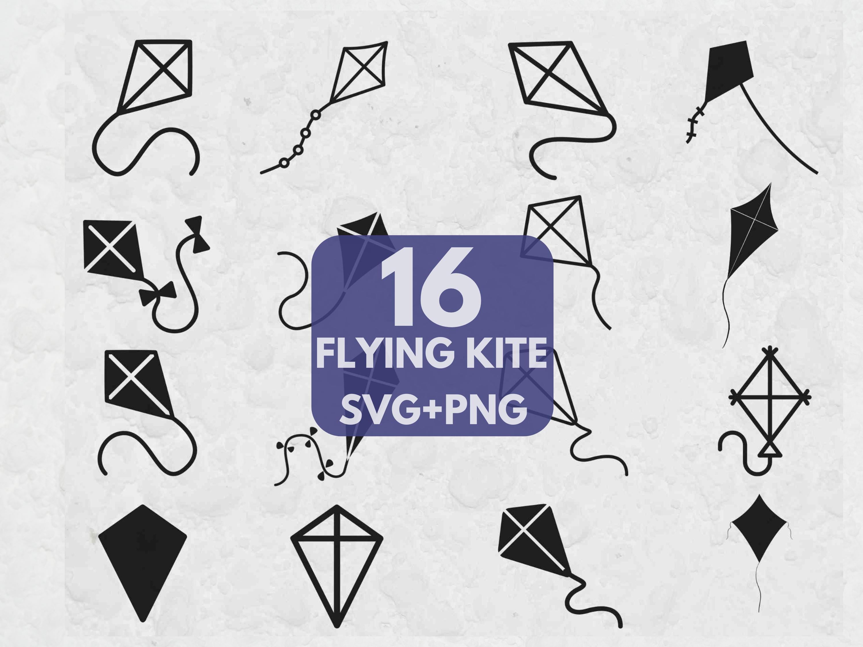 Kiteman Svg Flying Kite SVG, Svg Files for Cricut, Toys Svg, Kids Clipart, Summer ...