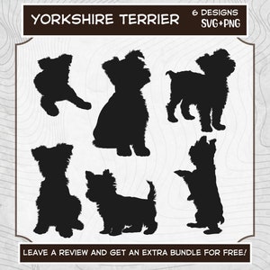 Yorkshire Terrier Svg, SVG files for Cricut, Yorkie SVG, Dog SVG, Dog Clipart, Yorkshire Terrier Clipart, Terrier Cut File, Dog Vector