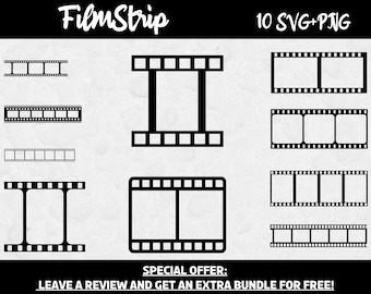 Filmstrip SVG, arquivos SVG para Cricut, clipart de filme, SVG de filme, Svg de diretor de filme, Svg de TV, clipart de televisão, Svg de cinema, arquivo de corte de filme