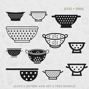 Colander Svg, SVG Files for Cricut, Pasta SVG, Kitchen SVG, Kitchen Clipart, Kitchen Tool, Drain Svg, Colander Clipart, Chef Svg, Food Png