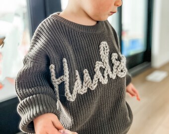 Personalized Hand Embroidered Name Sweater - Baby & Toddler