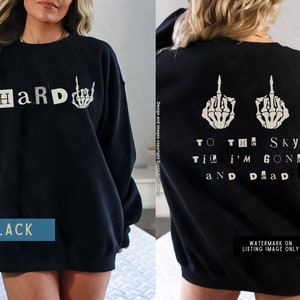 Hardy Sweatshirt Sold Out, Country Music Shirt Sold Out Concert Outfit, Two Sided Crewneck Sweater, Oversized Plus Size Gift for Music Lover